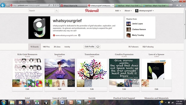 grief and pinterest: what's your grief pinterest