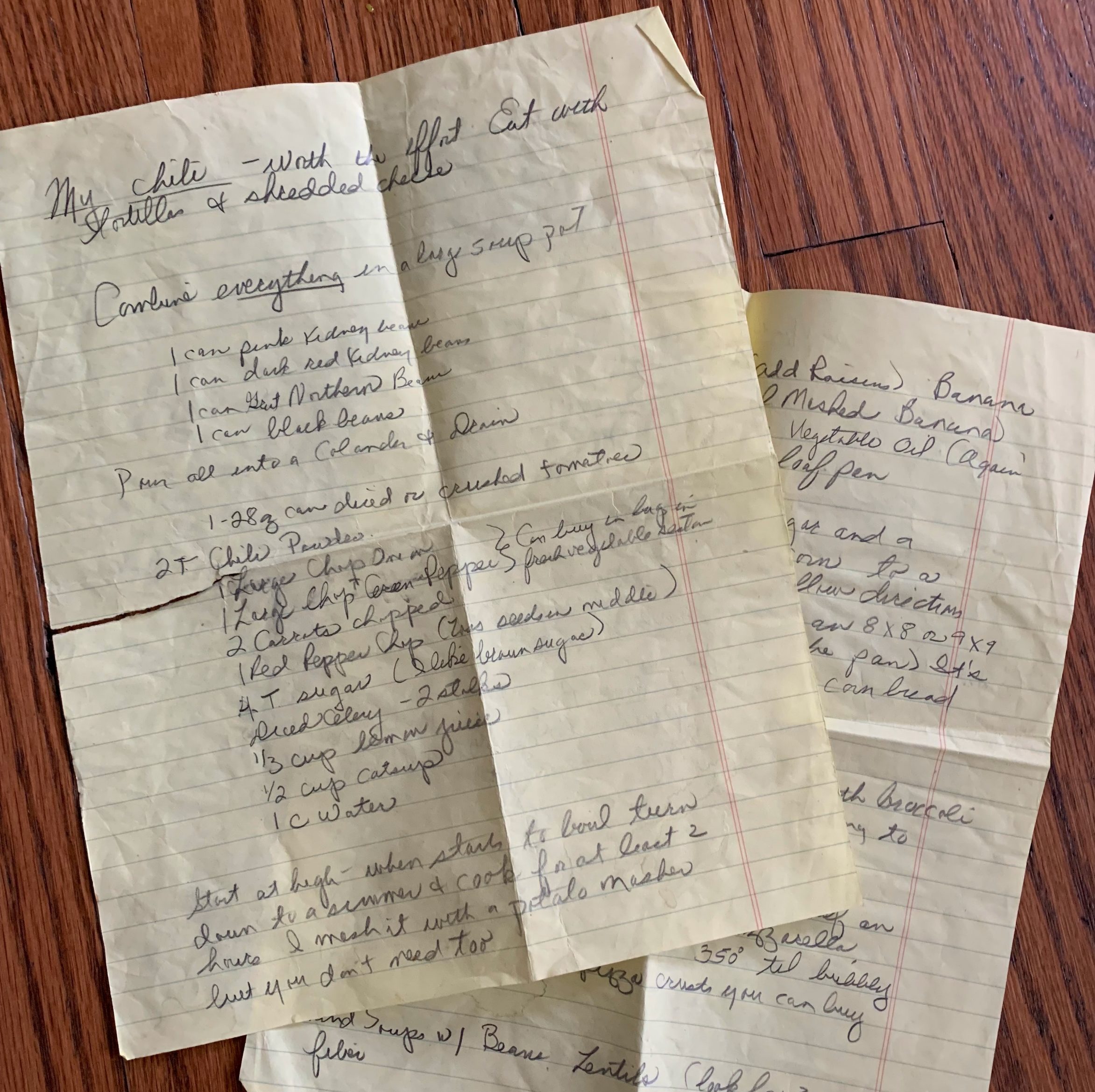 my mom's recipes