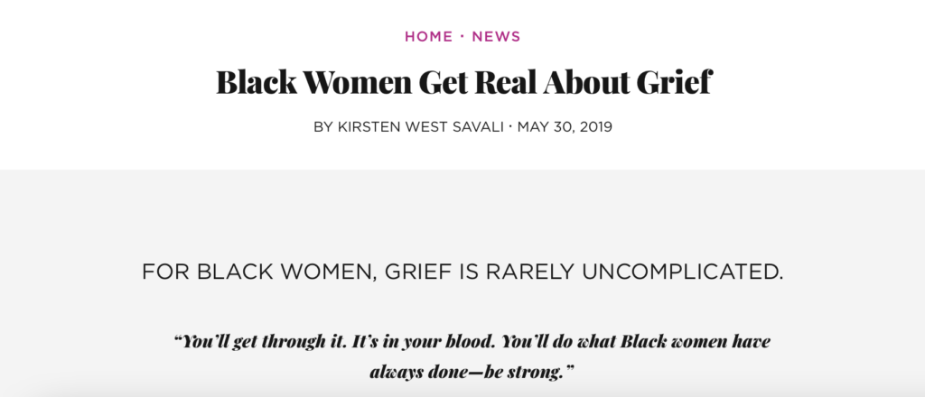 Black Women Get Real About Grief