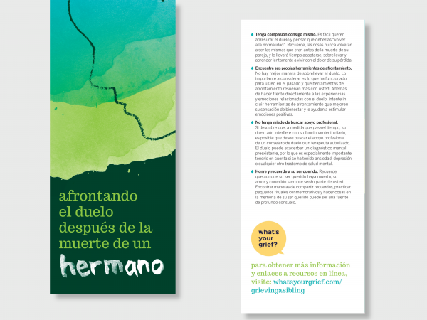 Spanish: Coping After the Death of your Sibling - 50 Pack - Image 3